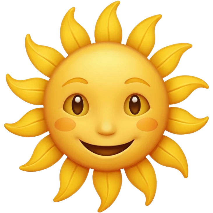 friendly sun emoji