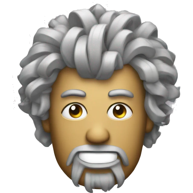 robot with beethoven hair emoji