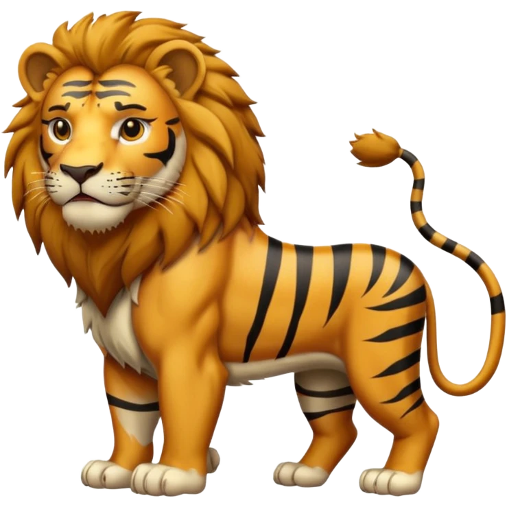 Lion Tiger Fusion emoji