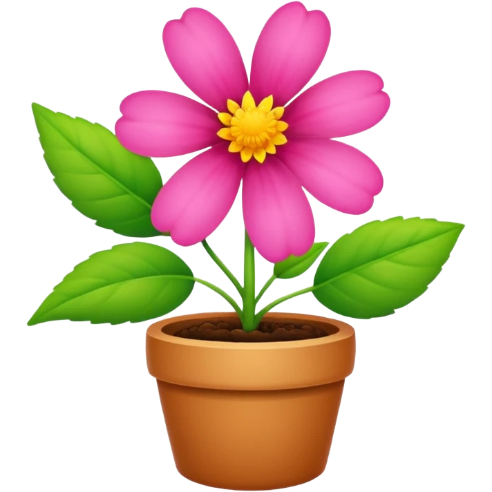 a Flower  on a new growing plant  emoji
