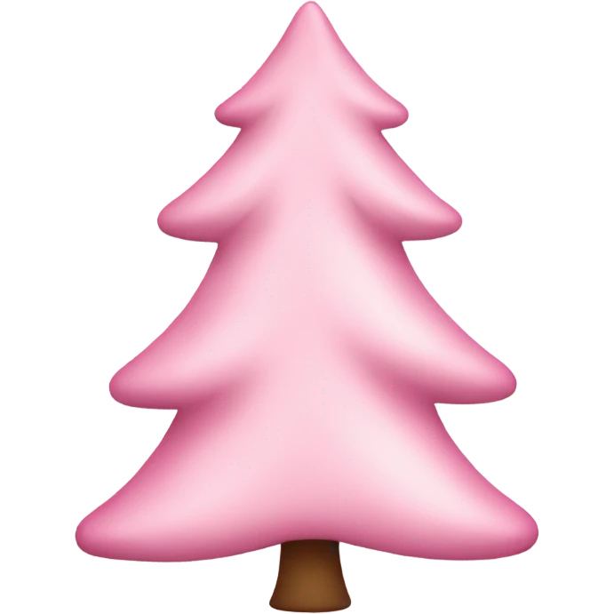 Light Pink Christmas tree emoji