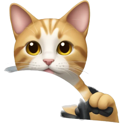 Cat driving a car emoji