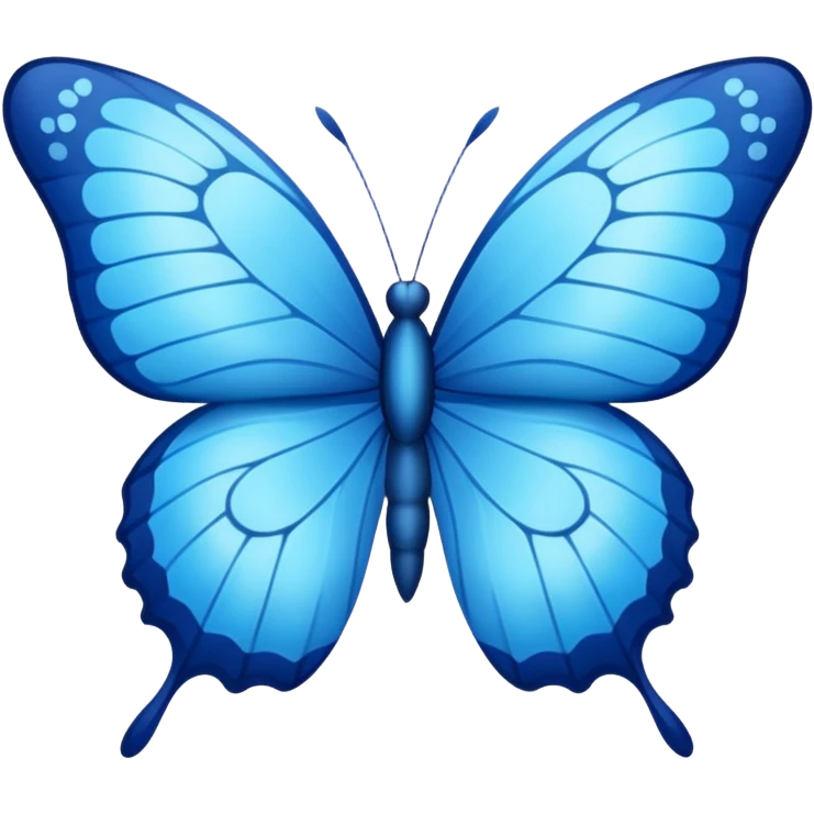 Blue butterfly  emoji