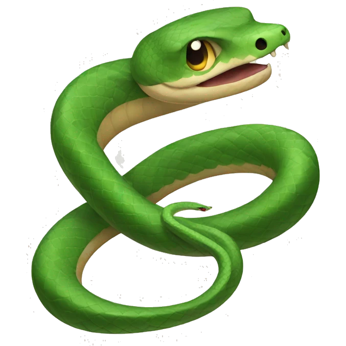 Snake with bow  emoji