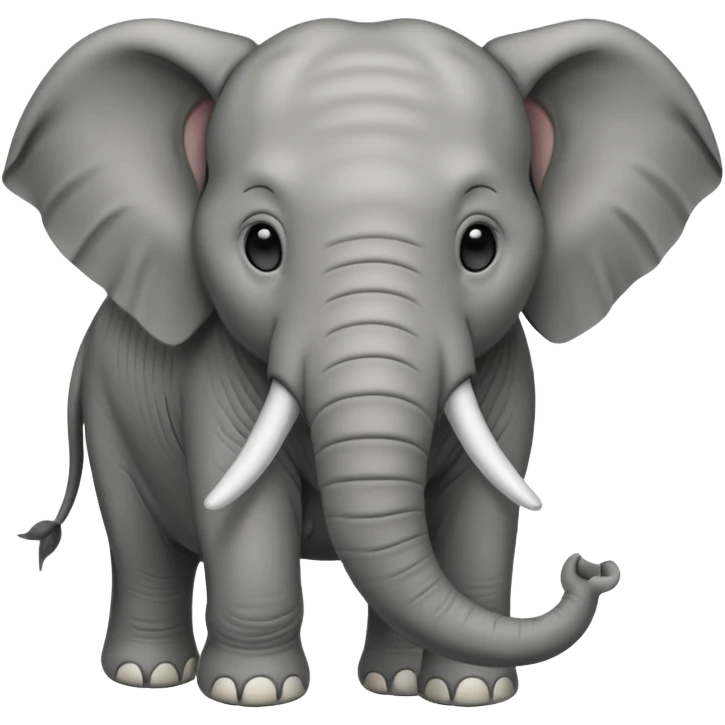 an elephant without ears emoji