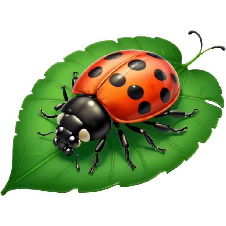  cute green lady bug emoji