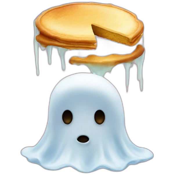 hot cake ghost emoji
