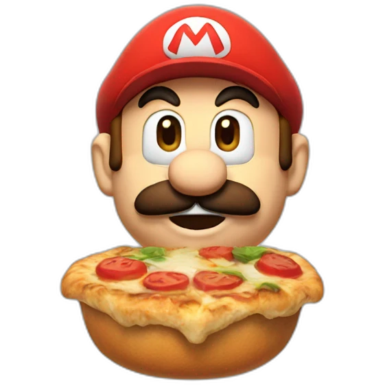 Mario hungry emoji