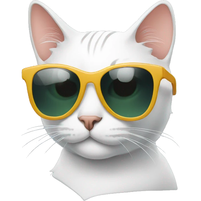 Cat with sunglasses emoji