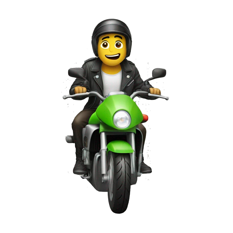 Rana en moto emoji