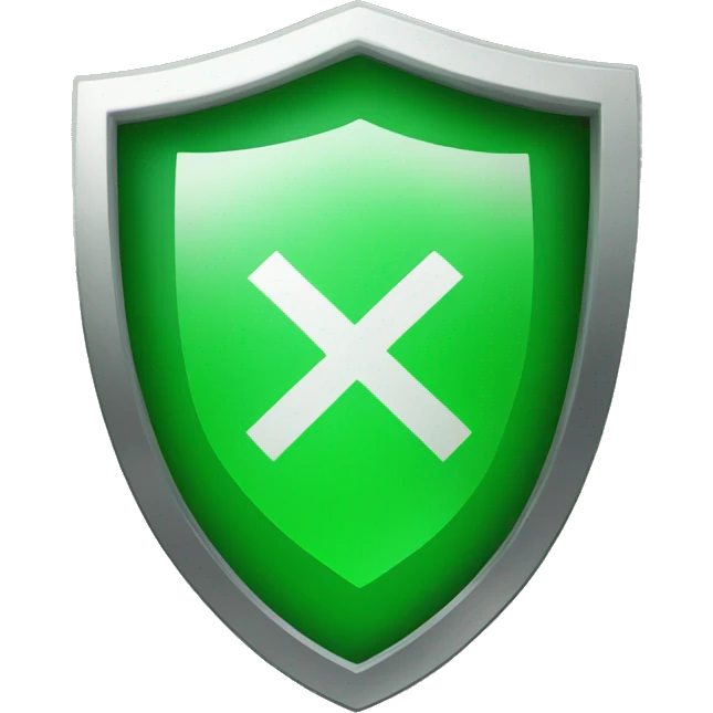 safety icon, like a green checkmark in a shield emoji