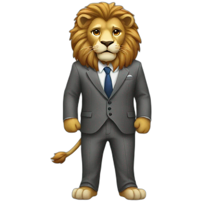 lion in suit emoji