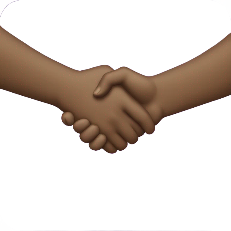Two hand shaking but they are purple emoji