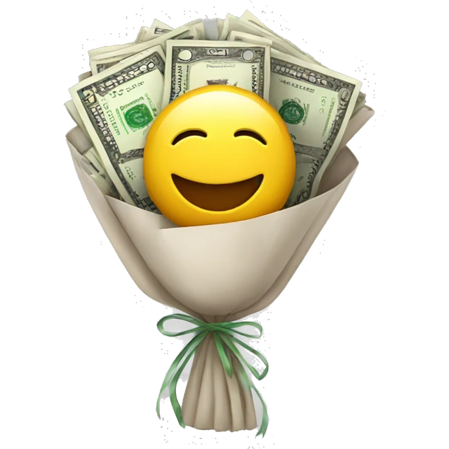 Money bouquet  emoji
