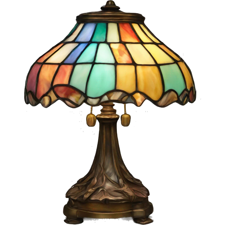 Tiffany lamp colorful emoji