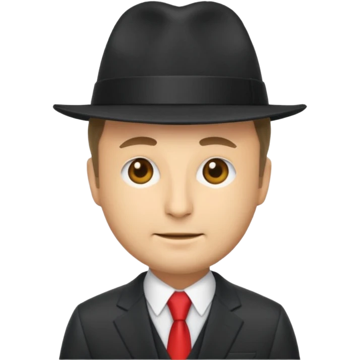 Friedrich Merz emoji, with a hat and a different suit emoji