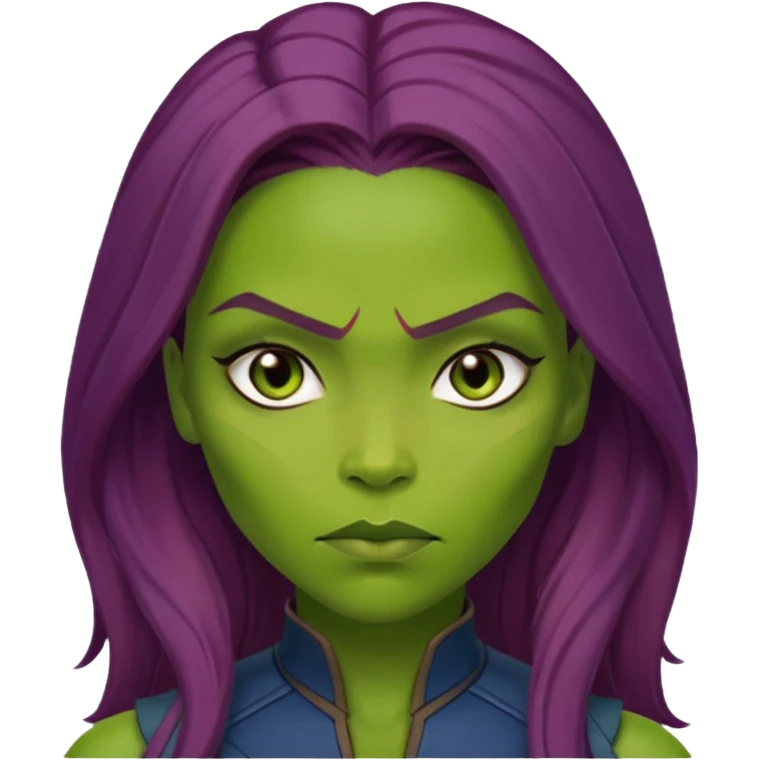Gamora marvel character face only

 emoji
