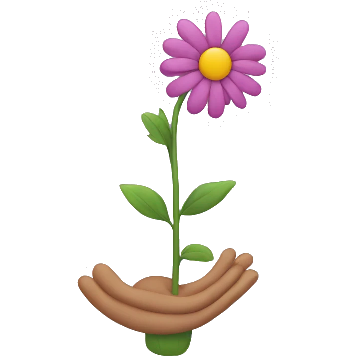A person with raising a flower emoji