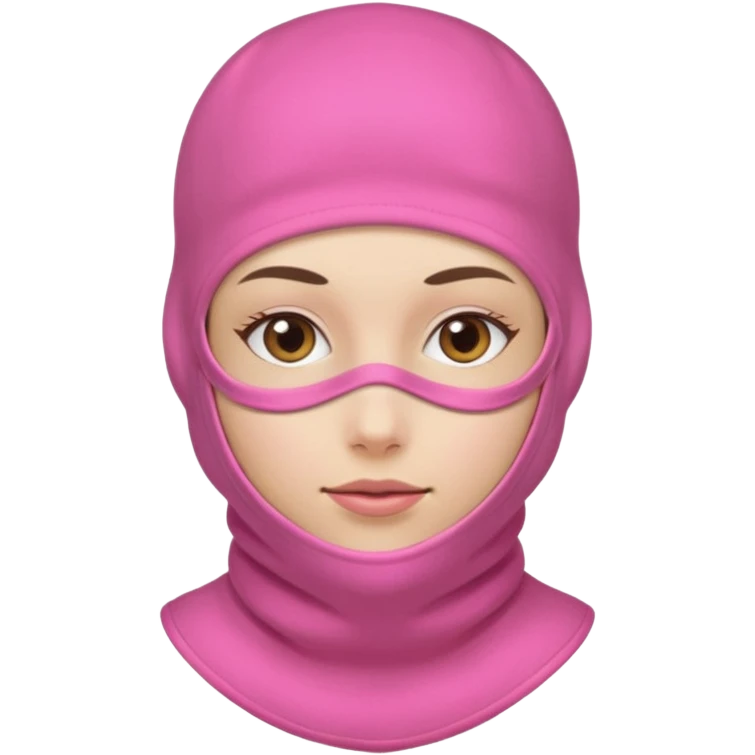 Pink Balaclava female emoji