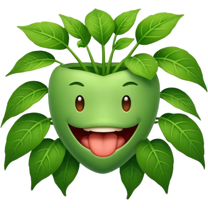 Mouth plant  emoji