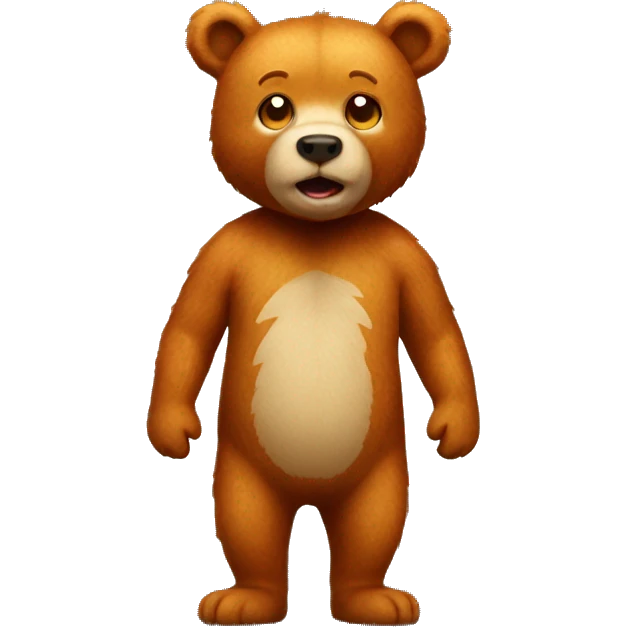  ginger bear full body  emoji
