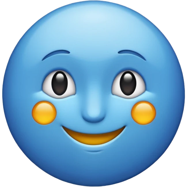 Emoji en forma de circulo de verificacion de color azul que el azul no sea tan claro ni tan oscuro emoji