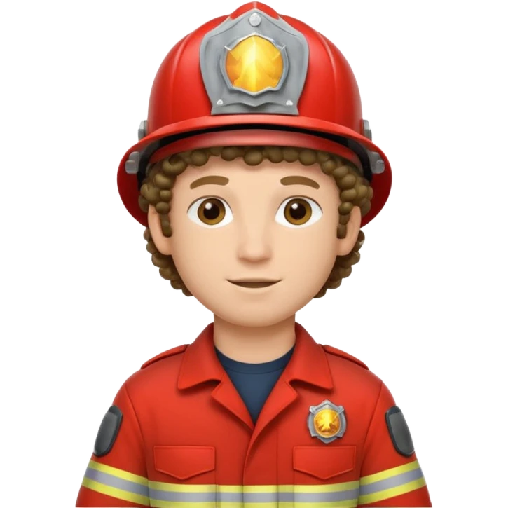 fireman curly hair  emoji
