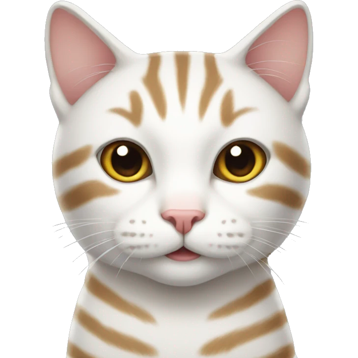 white striped cat emoji