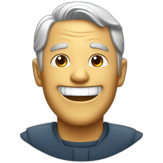 Steave Jobs laughing  emoji