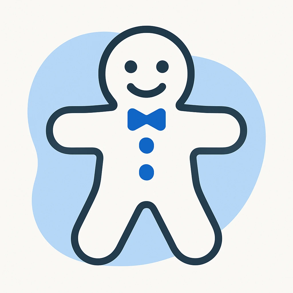 gingerbread man emoji