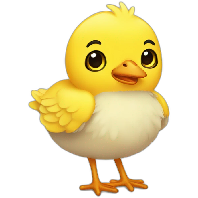 cute-yellow-chick-illusutration emoji