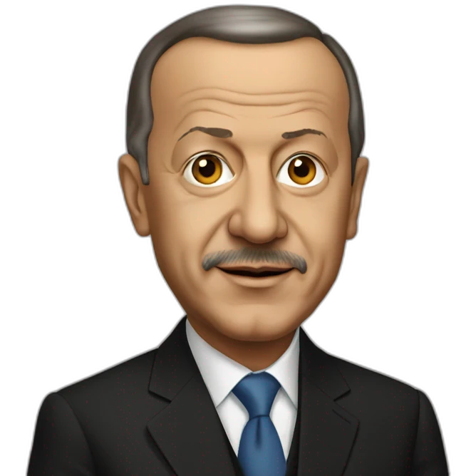 Dark skinned Recep Tayyip Erdogan emoji