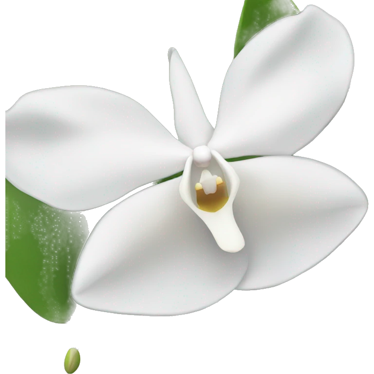White orchid emoji