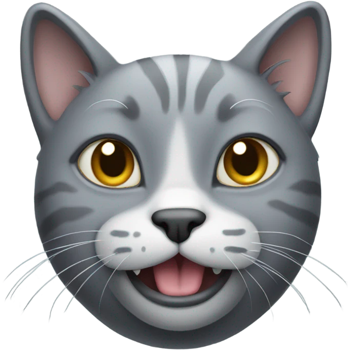 gray ugly cat emoji