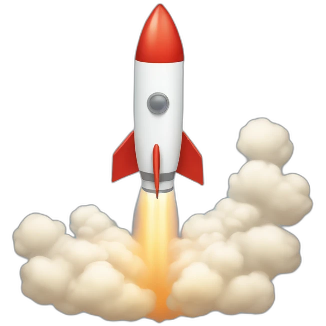 rocket-propulsed calendar emoji