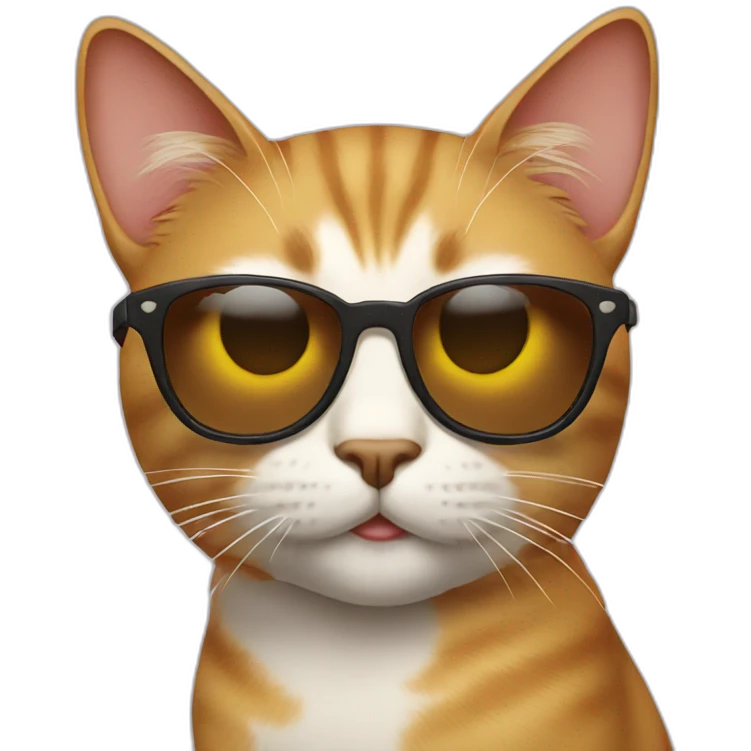 Cat with sunglasses emoji