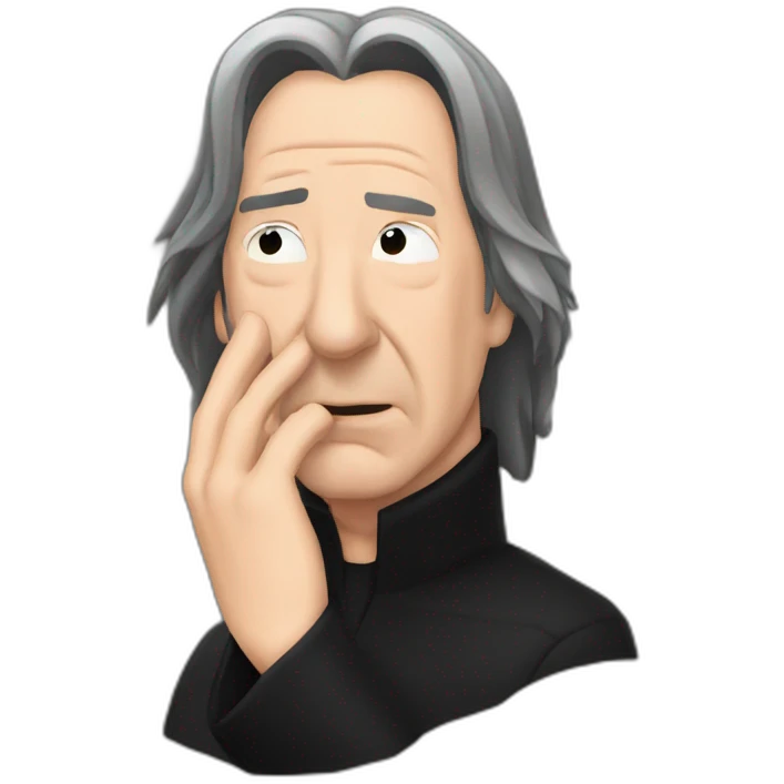 alan rickman snape facepalm emoji
