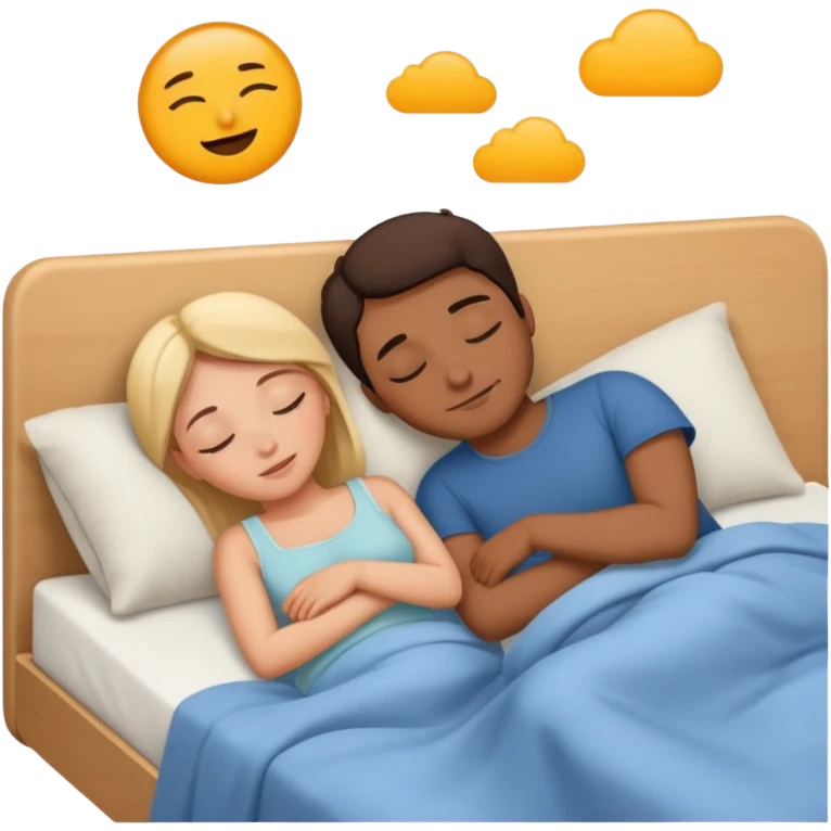 couple sleeping together  emoji