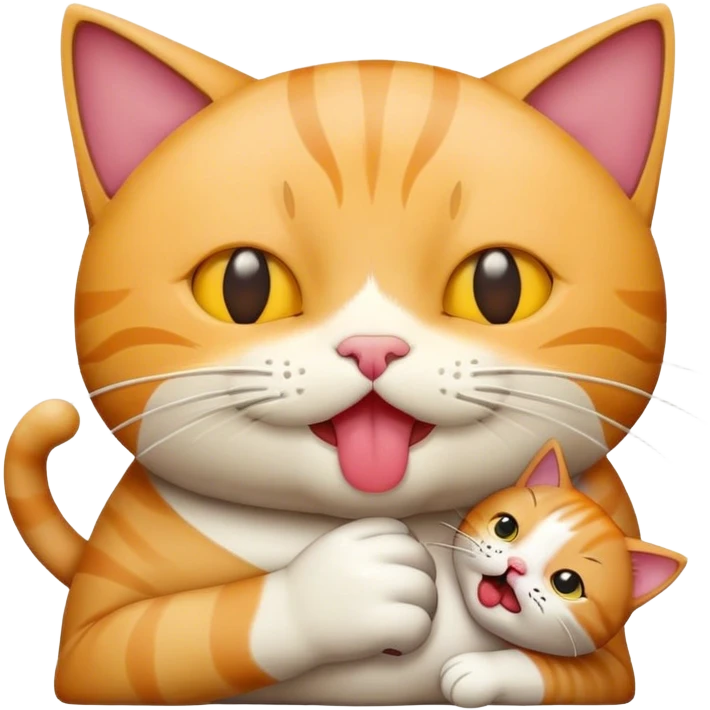 Cat sucking dick emoji