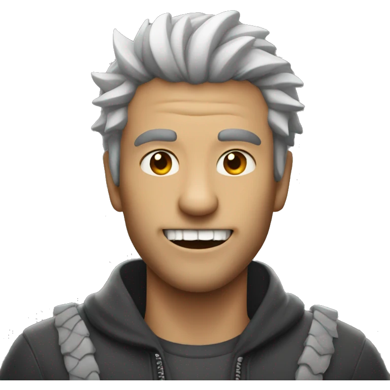 Man with dragon teeth emoji