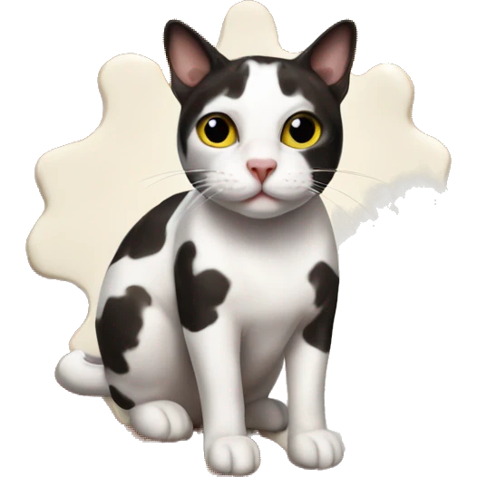cat-cow hybrid in a pumpkin pie emoji