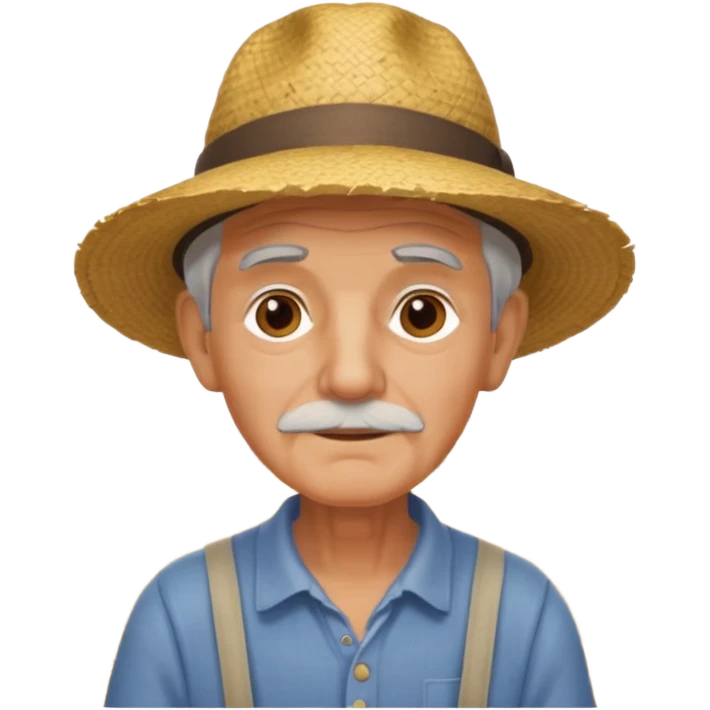 abuelo de pueblo rural emoji