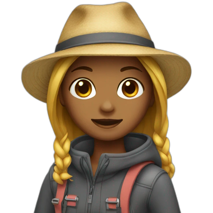 Girl traveler emoji