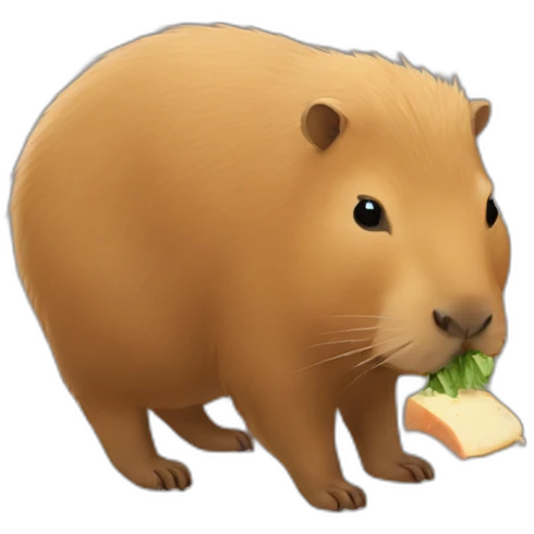 Capybara eat cat emoji