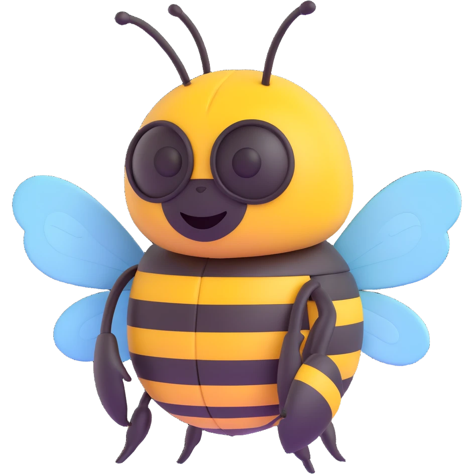 A bumblebee emoji