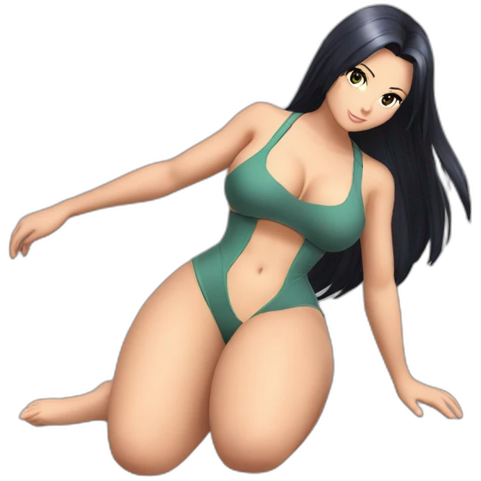 nico robin full body pawg swimsuit laydown emoji