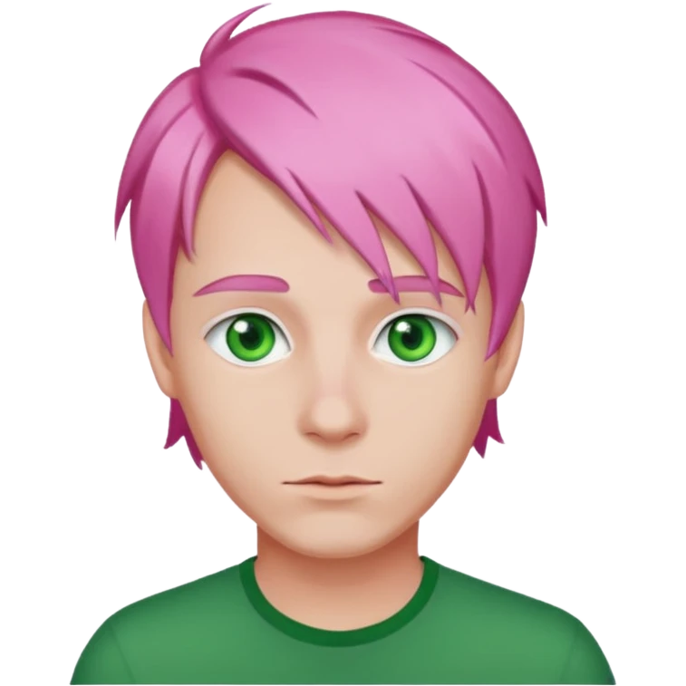 pink haired man emoji