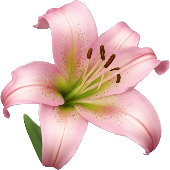 Pink lilies flowers emoji
