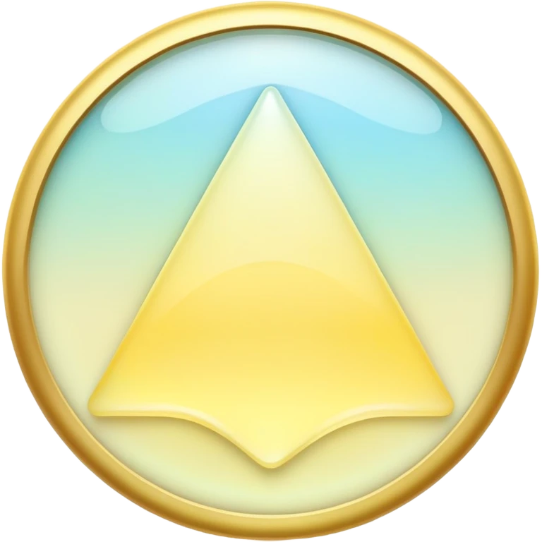 Iridescent pastel yellow formal elegant sophisticated cultured neat pretty beautiful nifty app icon emoji