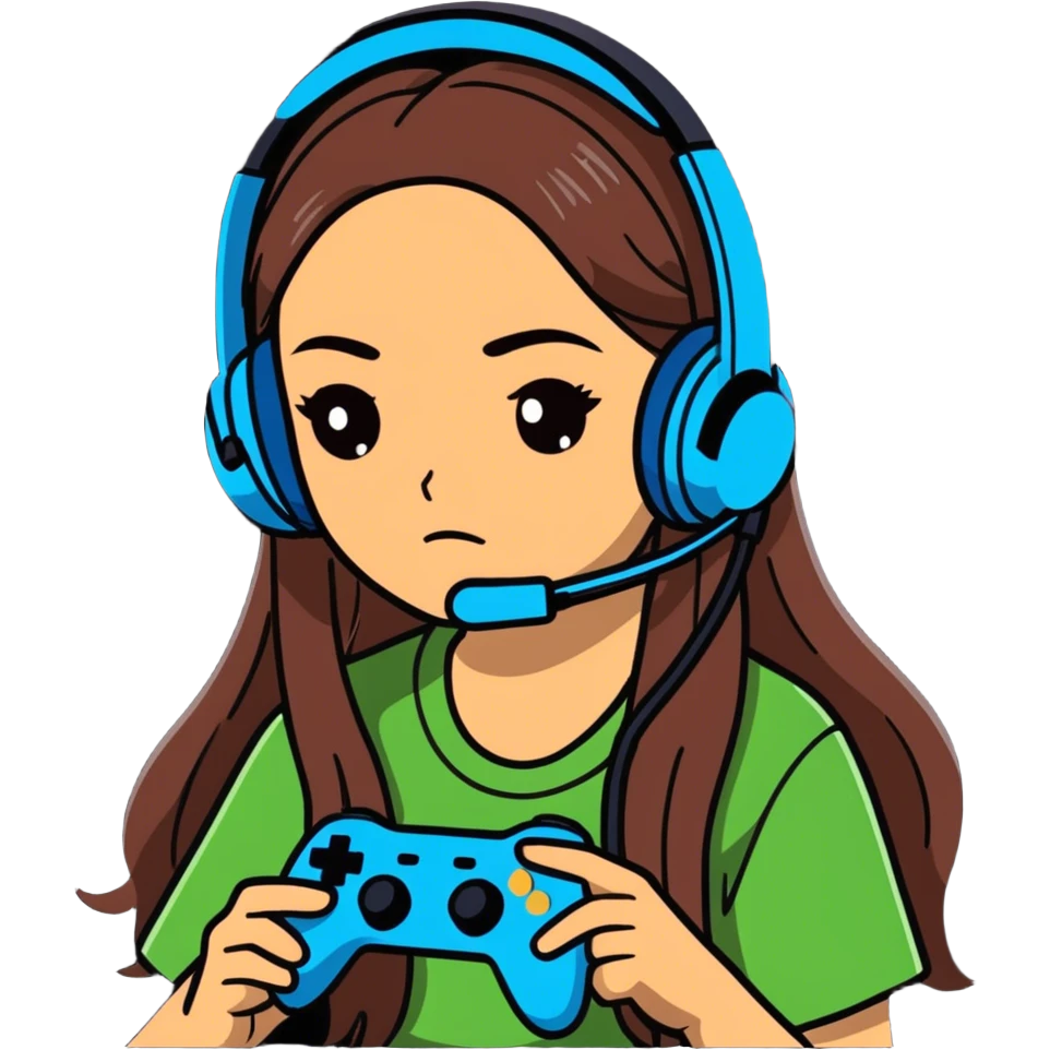 Gamer girl emoji